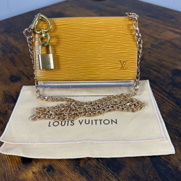 Louis Vuitton Yellow Epi Leather Vintage Compact Wallet France - Picture 1 of 16